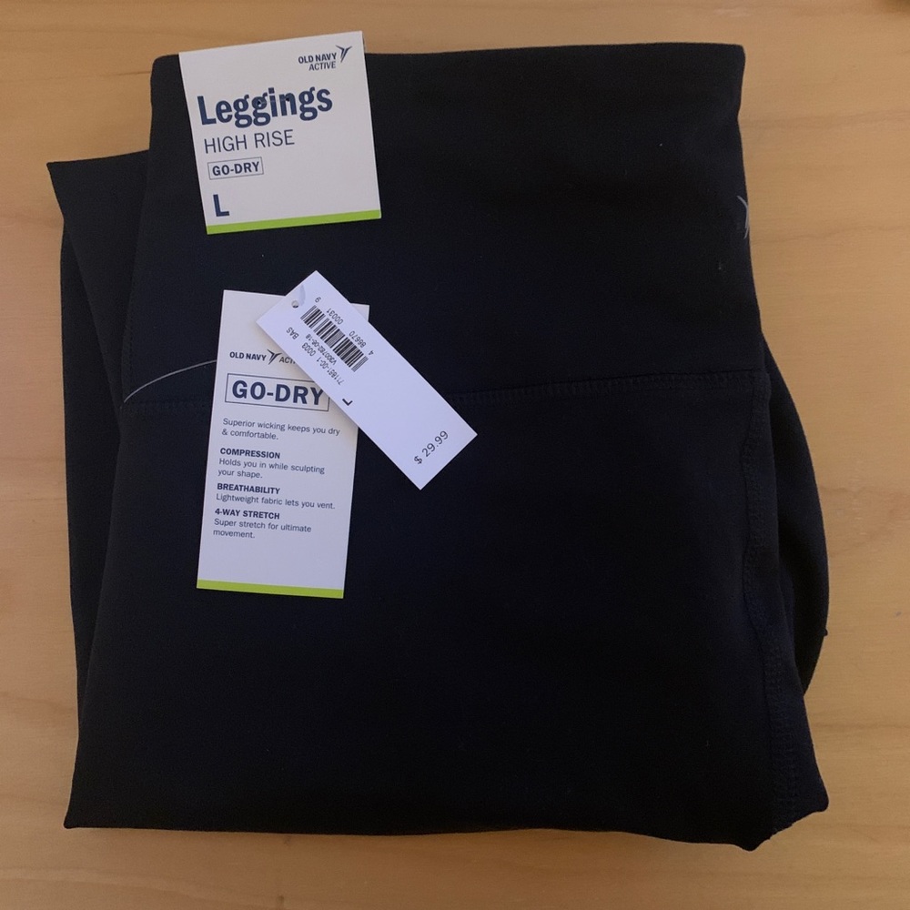 NWT Old Navy Active | Go-Dry High Rise Leggings